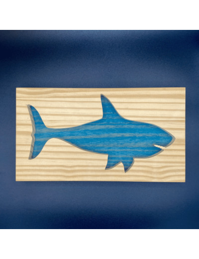 Tableau animal Requin Bleu 1