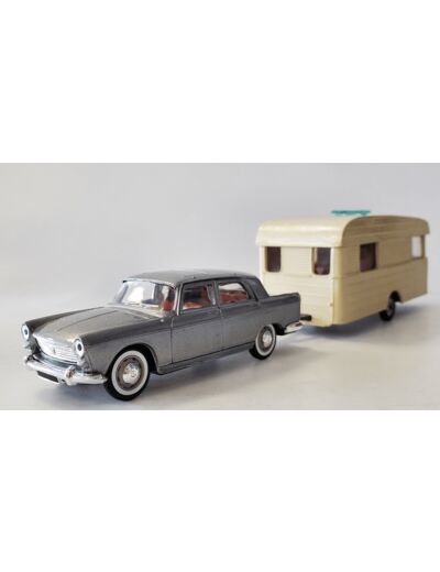 PEUGEOT 404 GRIS CARAVANE DIGUE NOREV PLASTIQUE 1/43 SANS BOITE