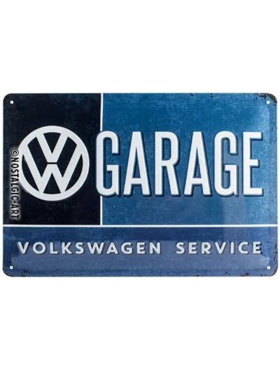plaque métal - VW Garage - 20 x 30cm - Nostalgic Art.