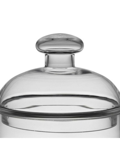 Bocal étages couvercle verre Marnay 28x18x18cm
