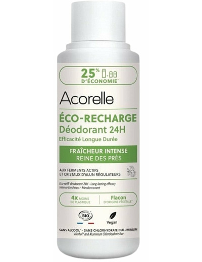 Éco-Recharge Déodorant Roll-on BIO Longue durée-100ml-Acorelle