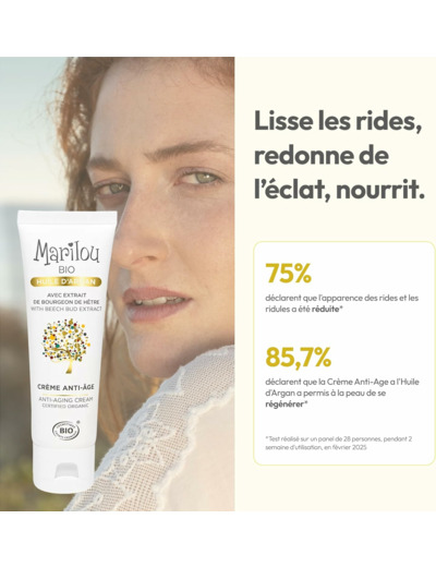 CREME ANTI-ÂGE ARGAN 50ML Marilou Bio