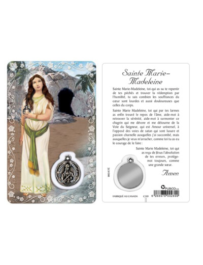 Carte-prière avec insertion Ste MARIE-MADELEINE