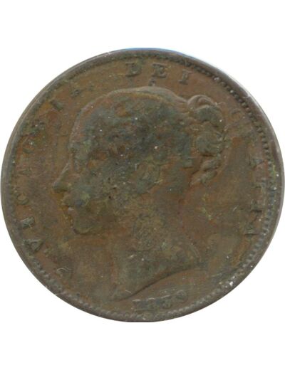 GRANDE BRETAGNE 1 FARTHING VICTORIA 1839 TB+ N2