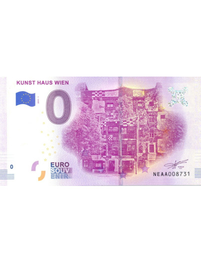 AUTRICHE 2019 -1 KUNST HAUS WIEN BILLET SOUVENIR 0 EURO TOURISTIQUE NEUF