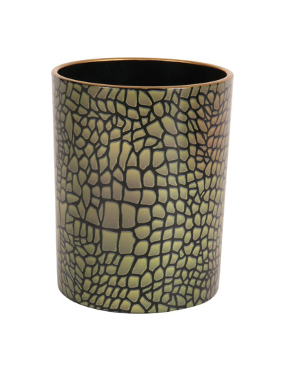 Photophore mosaïque verre 13x13x13cm