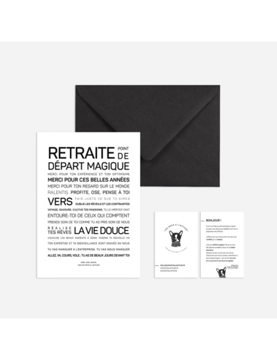 Carte Retraite - Les Mots à l’affiche