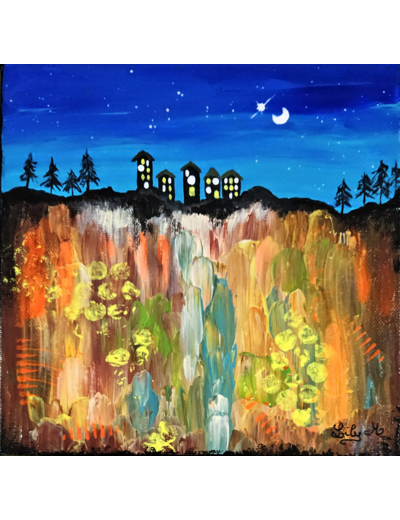Tableau 3D 20x20 cm Série "Home Sweet Home" #2