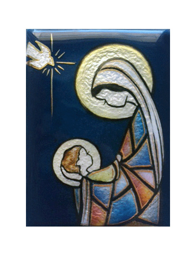 VIERGE DE DOUCEUR 9,6x6,8cm - EMAUX DU LIBAN