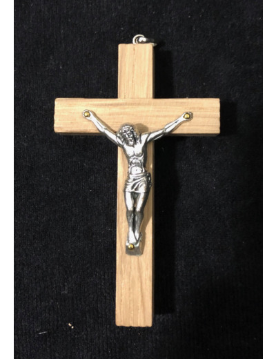 Crucifix en bois Clair 8x5cm- CHRIST CLASSIQUE