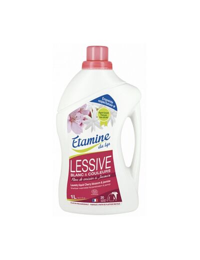 Lessive liquide Fleur de cerisier et jasmin 1L