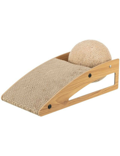 TRIXIE, Griffoir rampe avec balle - 40 × 17 × 20 cm