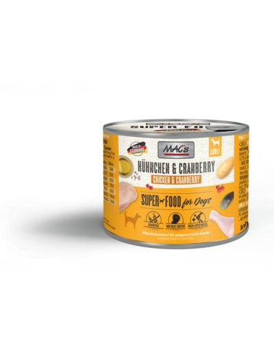 MAC'S humide pour chien, à la volaille & cranberry  - 200g