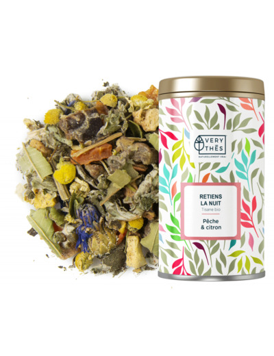 Tisane bio Retiens la Nuit, pêche et citron