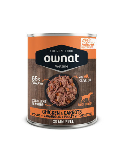 OWNAT WETLINE, Poulet & carottes - 395G