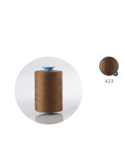 ZX 75 - 423 MARCASSIN FIL À COUDRE 100% POLYESTER TRÈS RÉSISTANT bobine 1000m