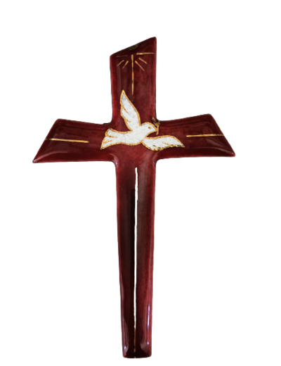 Esprit divin rouge 12,4X7,6cm - EMAUX DU LIBAN