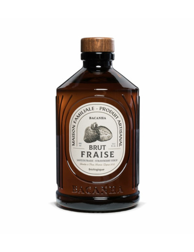 Sirop Fraise Brut - Biologique - 400ml
