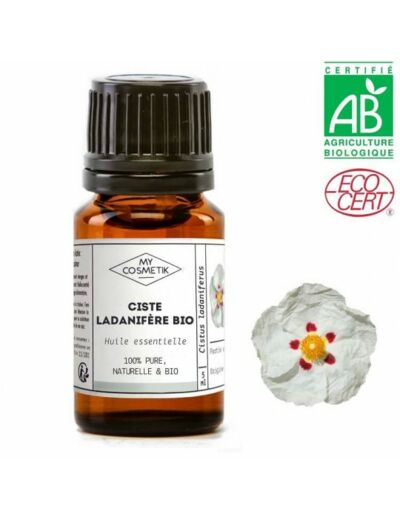 Huile essentielle de Ciste Ladanifère BIO (AB) - 5ml - MyCosmetik