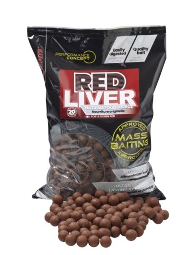 boilie mass baiting red live 3kg