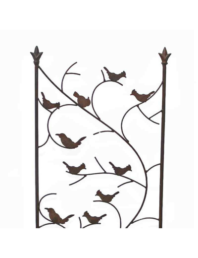 Treillage oiseaux fer 40x2x120cm