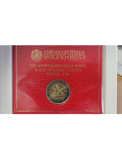 VATICAN 2 EURO 2024 SAINT THOMAS D'AQUIN B.U.