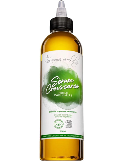 Les Secrets De Loly - Sérum Croissance – Huile Pour Cheveux Ondulés à Crépus – Stimule la Pousse