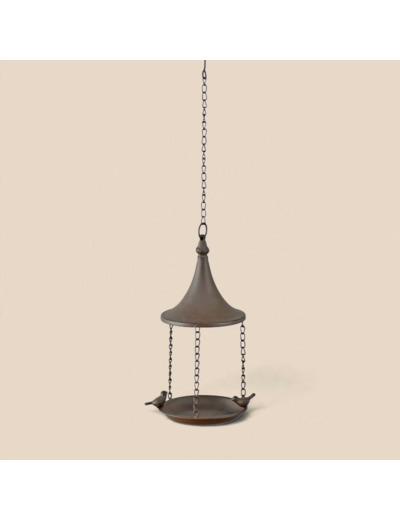 Mangeoire oiseaux suspendue 20x16x66cm