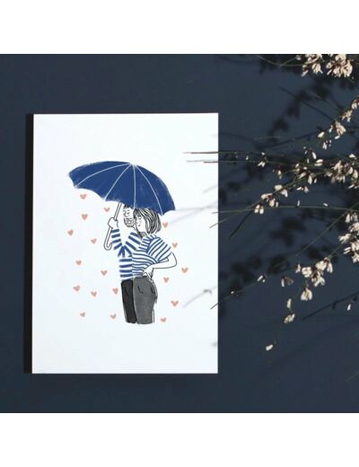 Affiche A4 - Sous la pluie - My Lovely Thing