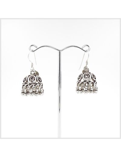 Boucles d'oreilles Ethniques en argent massif