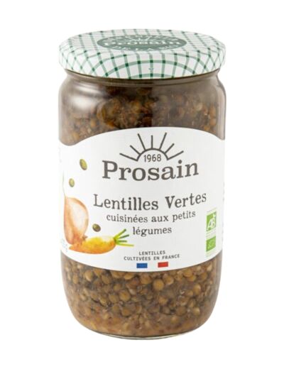 Lentilles vertes cuisinées aux légumes-660g-Prosain