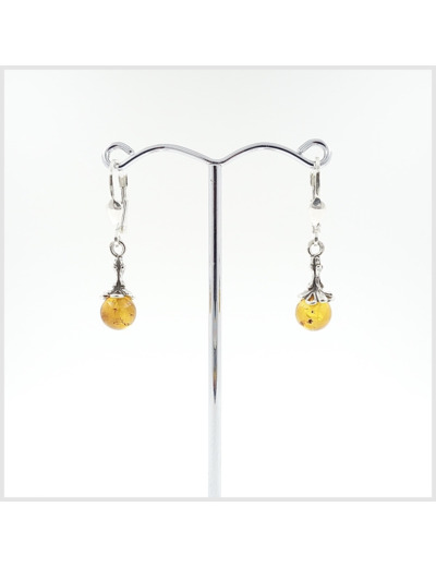 Boucles d'oreilles Ambre