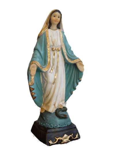 Vierge Miraculeuse en Résine 15cm