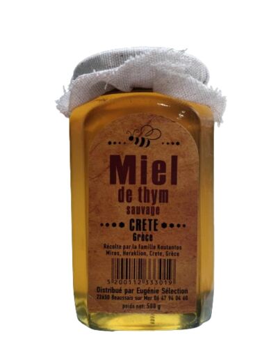 Miel de Thym sauvage de Crète-500 et 300g-Eugénie sélection