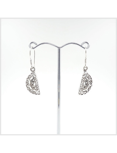 Boucles d'oreilles en argent massif