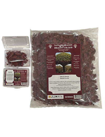 Encens en Grains Sang de Dragon - Boite transparente de 50gr