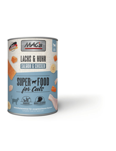 MAC'S pour chat, Saumon & poulet - 400g