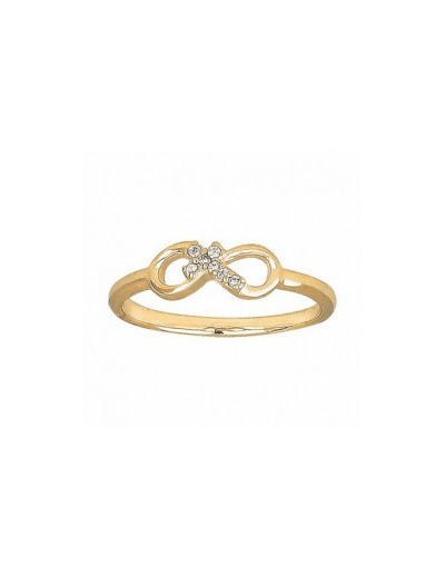 Bague en Plaqué Or Taille 52 - DIEU AMOUR INFINI