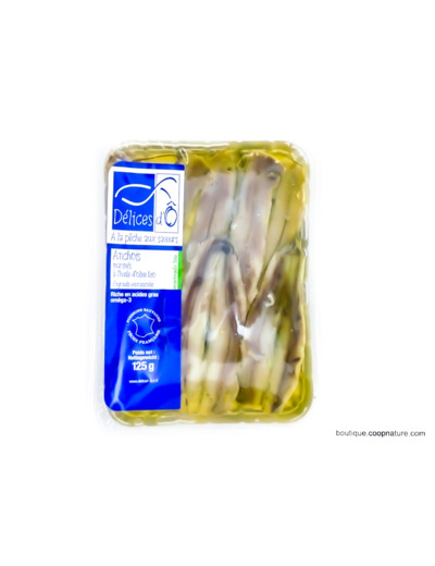 Anchois Marinés à l'Huile d'Olive 125g