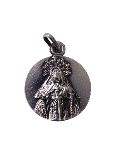 Médaille 14mm en Argent 925 - SAINTE THERESE
