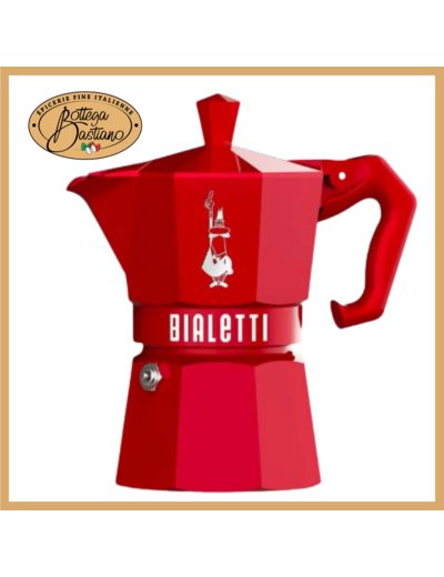 Bialetti Moka 3 Tasses Rouge