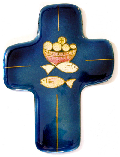 Hosties et poissons 11,3X8,3cm - EMAUX DU LIBAN
