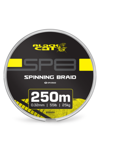 tresse SP8 250m black cat