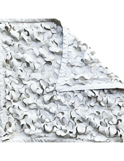 Filet camouflage S-Cut Steel blanc 4×4 m - Protection ombragée