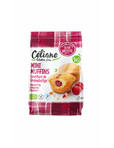 Mini Muffins Framboise bio sans gluten-200g-Céliane