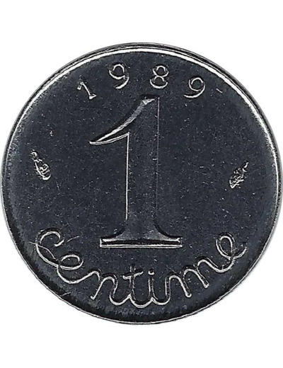 FRANCE 1 CENTIME EPI 1989 SUP/NC