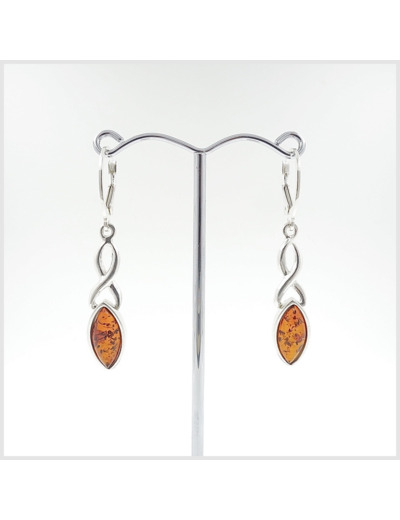 Boucles d'oreilles Ambre