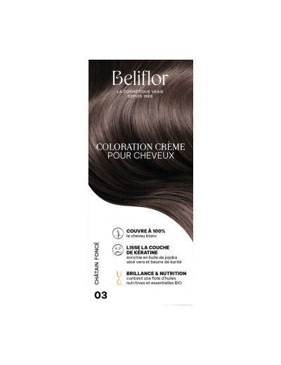 Coloration Crème pour Cheveux 03 Châtain Foncé