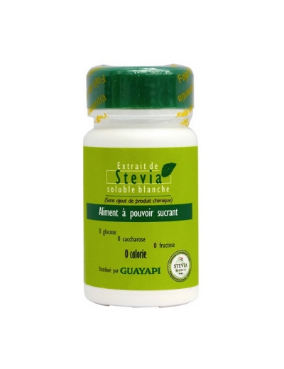 Stevia Solution Blanche aliment à pouvoir sucrant 20g