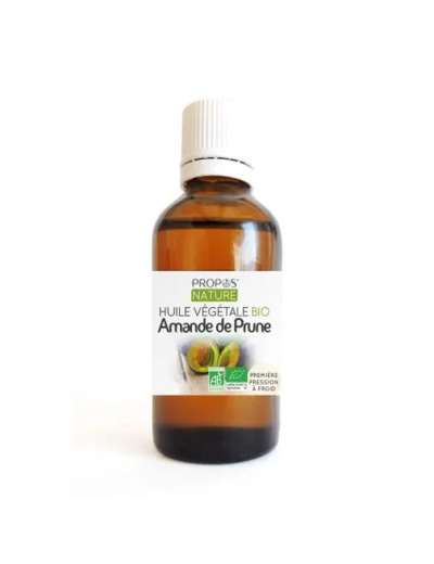 Huile végétale d’Amande de prune Bio AB “Prunus domestica”- Propos Nature | 50ml*